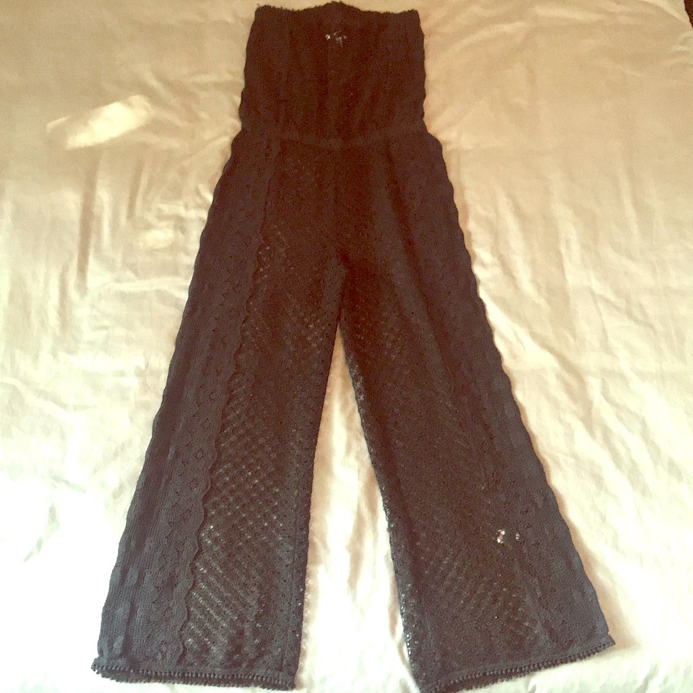 Swim suit cover up jumpsuit